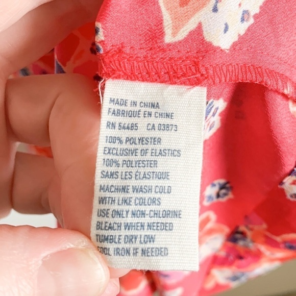 American Eagle Red Floral Mini Dress Y2K - Picture 9 of 9